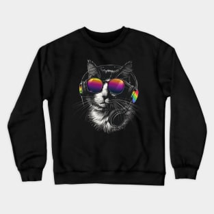 Cat DJ Mix Crewneck Sweatshirt